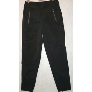 Athleta Pants Slim Straight Womens Size 4 Zip Pockets Black Jogger Athleisure